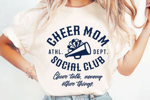Cheer Mom Social Club Png: A Graphics Asset for T-Shirt Designs & More
