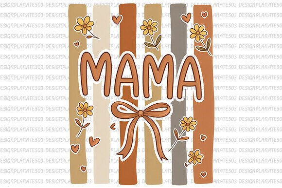 Floral Mama PNG for T-Shirt Designs and Commercial Graphics