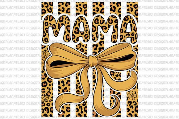 Leopard Mama Illustration: A Bold Graphic for Crafters and Handmade Businesses