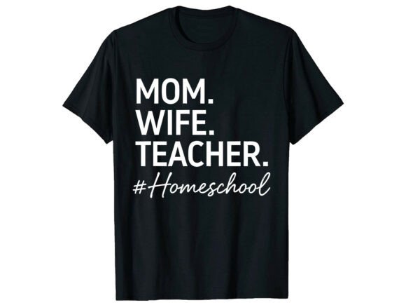 Mom Wife Teacher Mother’s Day T-Shirt Graphics for Editorial and Web Publishing