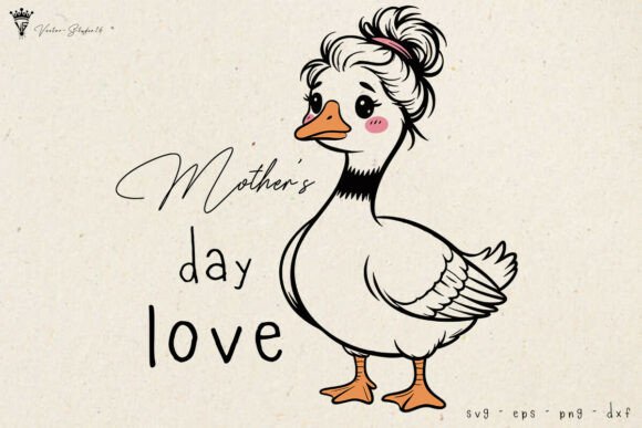 Mother’s Day Love Goose SVG: A Versatile Illustration for Digital Sellers