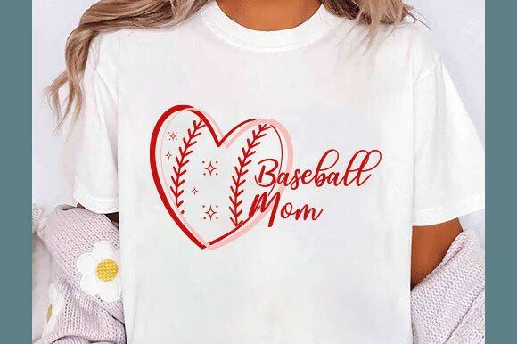 Retro Baseball Mom Sublimation Png – A Versatile Graphic for T-Shirt Designs