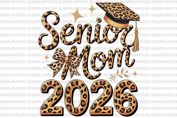 Senior Mom 2026 PNG – A Graphic Asset for Heartfelt Branding and Illustrative Projects