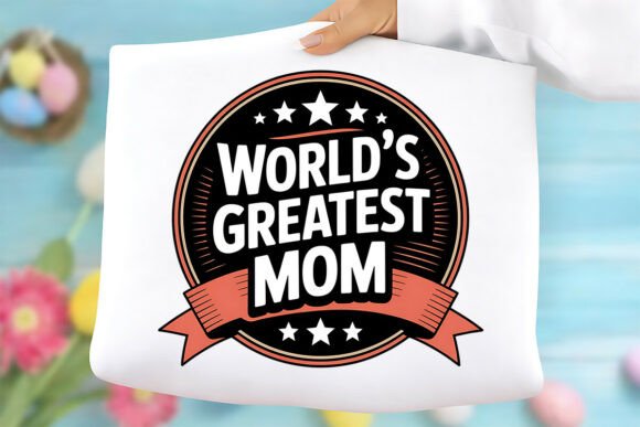 World’s Greatest Mom Png: A Versatile Graphic Design Asset for T-Shirt Designs and Branding